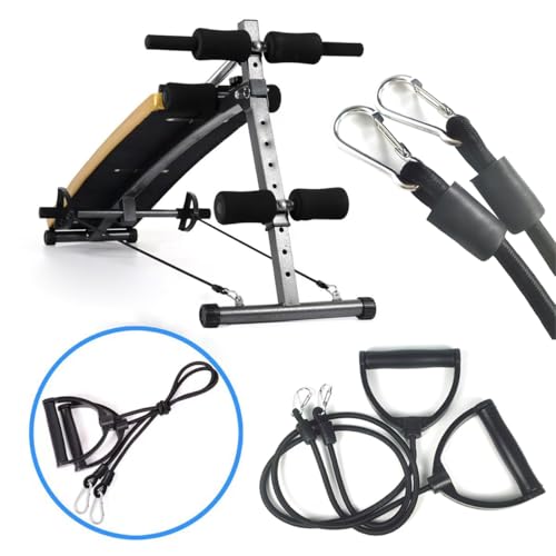 2 Pack Exercise Steppers Resistance Bands Replacement Resistance Band with Handles Elastic Exercise Bands for Mini Stair Steppers Fitness Stepper Stair Step Workout Machine Twist Mini Stepper