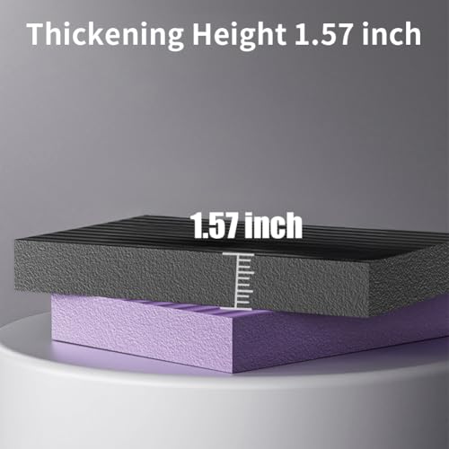 2 Packs Exercise Balance Pads, Non-Slip Foam Balance Pad High-Density Knee Pad for Physical Therapy, Yoga, Fitness, Stability Training - color: Black/Purple, size: 17.7x13.7x1.57 inch