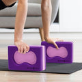 Microdry Sure-Grip Yoga Blocks Collection - color: Purple/Pink