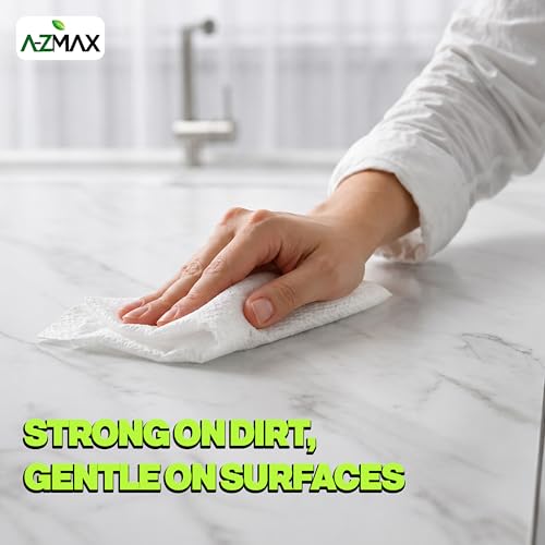 A-Z Max Multi Purpose Cleaning Wipes, Multi Surface Home Cleaner Wipes for Home, 7 x 7 Inch Thick Durable Streak Free Cloths, 156 Count - size: 1 Count (Pack of 156)