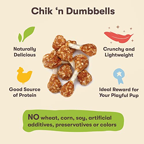 Pet 'n Shape Chik 'N Rice Dumbbells - All Natural Dog Treats, Chicken, 32 oz, (Pack of 2) - size: 2 Pound (Pack of 2)