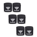 TWISTER FIGHT WEAR Boxing Hand Wraps 180" (4.5 Meter) – Premium Cotton-Polyester Blend with Thumb Loop and Hook & Loop Closure for Boxing, MMA, Muay Thai & Kickboxing - color: Black (3 Pair)