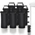 Canopy Weights Sand Bags for Weight Windproof Pop up Canopy Tent -No Handle(No Sand)-8 Pack-224LBS - color: Black(8 Pack)