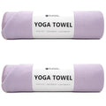 Eunzel 2 Pack Hot Yoga Towel with Grip Dot, Non Slip Yoga Mat Towe Sweat Absorbent Towel for Hot Yoga,Bikram, Pilates and Fitness 72" x 24", Taro Purple - color: Taro Purple