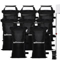 8 Pack (NO Sand) Sand Bags for Canopy Weights (Black) - color: Black - 8 PCS