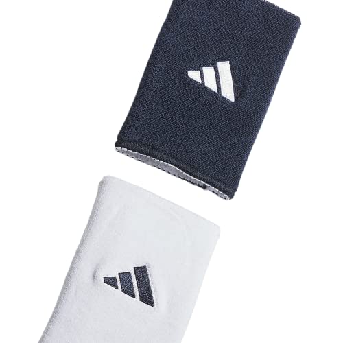 Adidas Unisex-Adult Interval Reversible Wristband – Athletic Sweatband for Men and Women - color: Collegiate Navy/White/2.0/Large