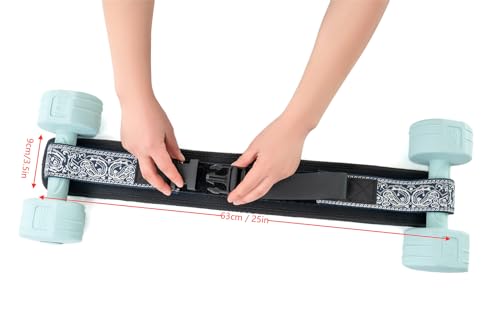 Hip Thrust Belt for Dumbbells,Booty Belt for Hip Thrust Slip-Resistant Padding - color: Embroidery