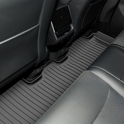 Pawtein 6-Piece TPE Floor Mats Compatible with 2025-2026 Model Y Juniper | Flexible, waterproof, stain-proof, anti-slip, easy-clean interior liners - size: Compatible with 2025-2026 Juniper (6-Piece Set)