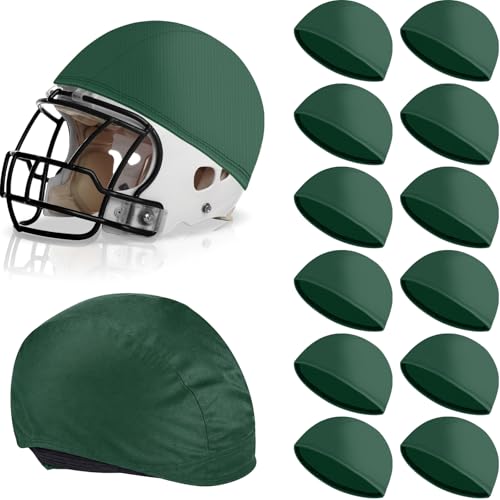 Ramede Football Helmet Covers for Practice Scrimmage Cap Helmet Cover Scrimmage Cap for Youth Adult Football Hockey Training Accessories 10.4 Inch in Diameter - color: Packer Green, size: Regular Style
