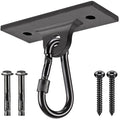 Dolibest Heavy Bag Hangers & Brackets - Ceiling Mount with Carabiner for Strength Training, Aerial Yoga & Resistance Bands - color: 2 Holes Ceiling Anchor