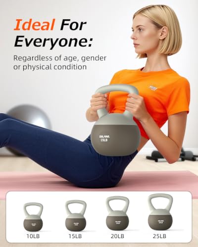 Soft Kettlebell, Safe Strength Training Kettle bell, Cushioned Impact-Resistant Base and Anti-Slip Grip Weight, Kettlebells Set for Home Workouts and Men/Women/Beginners,With Non-slip Gloves - color: Chic Brown