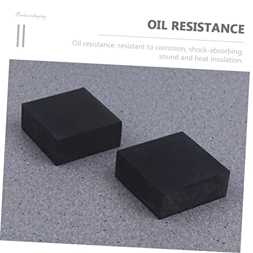 Cabilock 4pcs Exercise Mats Rubber Shock Absorber for Training Pad Home Thick Sound Insulation