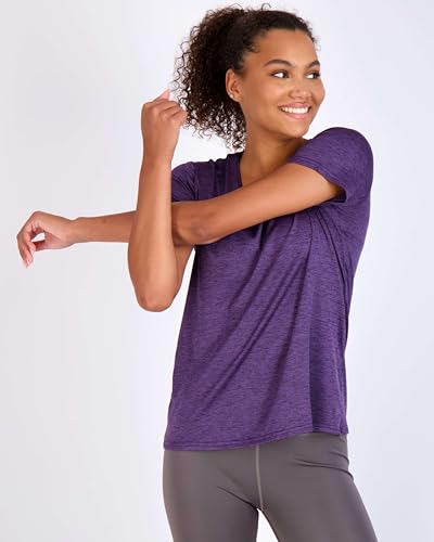 5 Pack Women's Dry Fit Short Sleeve Athletic Gym Workout Running Tops | Available in Plus Size, Exercise, Sports, Fitness, Quick Dry, Cooling, Moisture Wicking, Loose Basic Tees, Yoga, Pilates - color: Set 14, size: X-Small