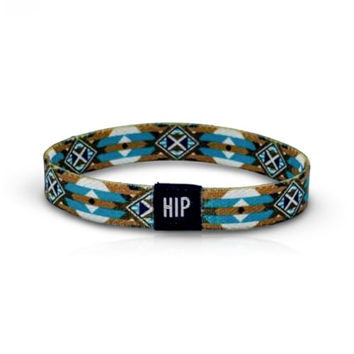 Thick Hair Ties for Men, Durable Hair Bands, Non-Slip, Stylish & Versatile Bracelet, Waterproof Bracelets & Summer Bracelets for Surf, Beach & Everyday Wear (Tribal Vibes White & Brown) - color: Tribal Vibes White & Brown