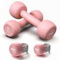 HTQ Adjustable Dumbbell Set for Women, 2-17LBS Total Plate Weight Home Workout Equipment with Kettlebell, Wrist Weights, Resistance Tube, Jump Rope, Pink/Green Free Weights Set for Women at Home - color: Pink