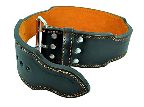 13mm Single Prong Powerlifting Belt for Weightlifting Bodybuilding Strongman 4 inch - size: Medium