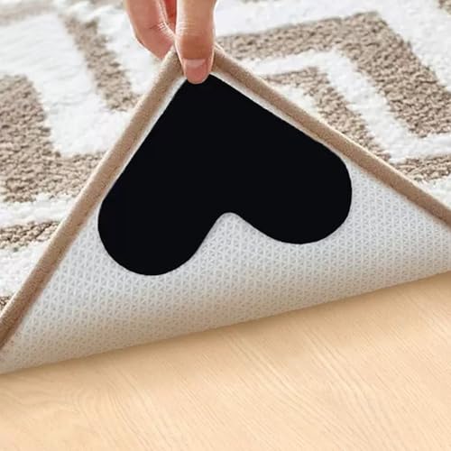 12PCS Anti - Slip Rug Pads for Hardwood Floors & Ceramic Tiles -Ideal for Kitchen & Bedroom Rugs
