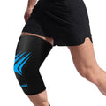 Knee Ice Pack Wrap Extended Ice Packs for Injuries Reusable Leg Freeze Compression Sleeves, Gel Cooling Knees Brace Cold Hot Packs Therapy Flexible for Pain Relief, Surgery Recovery Gift for Women Men - style: Knee-Black