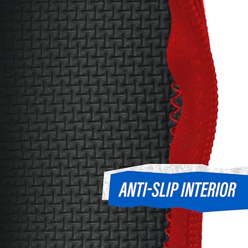 Handle Cover - Baseball Bat Cover Sleeve Protects Vehicle & Bat Grip - Batting Gloves & Helmet Companion with Zippered Hook - Softball Accessory - color: Strawberry