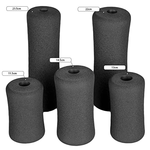 Foam Foot Pads Rollers Two Pair for Home Gym Exercise Machines Equipments Replacements with 1 Inch(2.5cm) Rod (Foam 5.12" X 2.76" Od X 0.87" Id) - color: Foam 5.12" X 2.76" Od X 0.87" Id