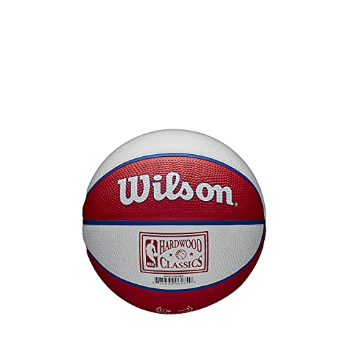 WILSON NBA Team Retro Mini Basketballs - Mini Size - 3" - color: Detroit Pistons, size: Mini