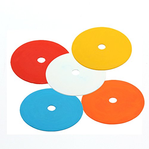 Flat Cones Spot Markers Soccer Basketball Sports Speed Agility Training - color: Orange