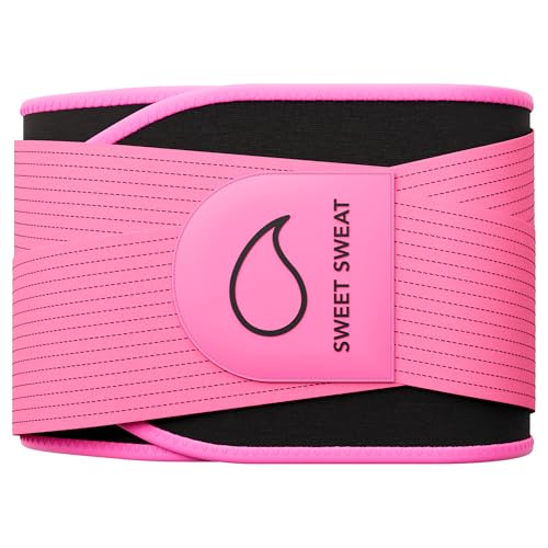 Sports Research Sweet Sweat® Waist Trimmer Pro Series - Adjustable Straps · Back & Core Support - color: Pink, size: X-Large-XX-Large