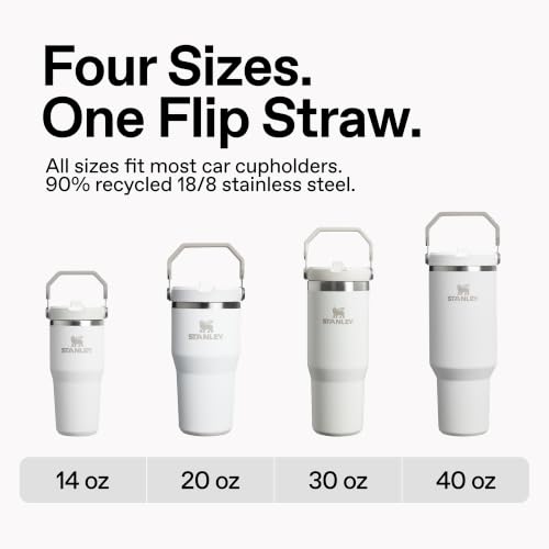 STANLEY IceFlow 2.0 Flip Straw Tumbler with Handle 30 oz | Twist On Lid and Flip Up Straw | Leak Resistant Water Bottle | Insulated Stainless Steel | BPA-Free | Daffodil Emerald - color: Daffodil Emerald, size: 30 Ounces