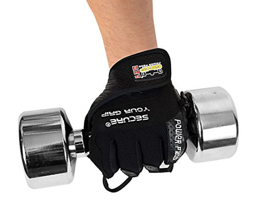 Weight Lifting Gloves 2017 Tips Protect Your Hands & Improve Your Grip Best Body Building Fitness Exercise Accessories (Black, Medium 7 5/8" - 8")