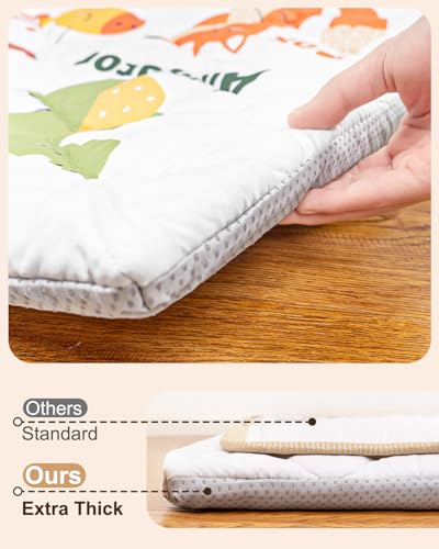 Baby Play Mat, 71x59 Playpen Mat with Machine Washable Cover | Removable, Thicken Cushioning Playmats for Baby, Non-Slip Bottom, Easy to Clean for Infants, Animal - color: Animal, size: 71" X 59"