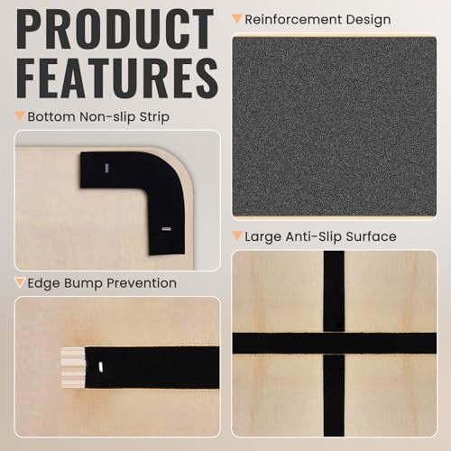 Balance Board Professional Wobble Board for Adults Anti-Slip 350LBS Balance Boards for Physical Therapy Standing Desk Core Strength Wooden Balance Board Rocker Board - color: 360° Balance Board