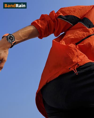 One Click Alpine Loop Bands Compatible with Samsung Galaxy Watch 7 Band/Galaxy Watch 6 4 5 FE Band 40mm 44mm/Watch 6 4 Classic 47mm 43mm 42mm 46mm/5 Pro 45mm, 20mm No Gap Nylon Sport Strap for Men - color: 9#Black Orange