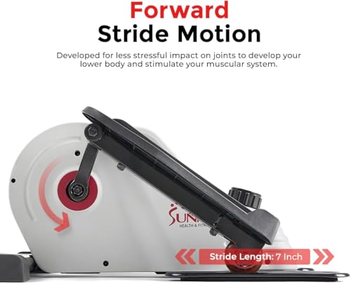 Sunny Health & Fitness Under Desk Pedal Elliptical Machine Leg Exerciser - color: White