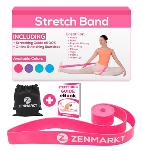 Ballet Stretch Bands for Flexibility, Strength and Dance Training | Ideal for Ballet, Gymnastics, Cheerleading and Pilates, Perfect for Practice, Training and Competitions - color: Pink