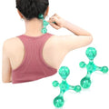 Trigger Point Massage Tools, 2 PCS 4 Point Manual Deep Muscle Tissue Trigger Massager, Handheld Palm Pressure Point Massage Tool, for Neck Shoulder Back Muscle Pain Relief (Green) - color: Green