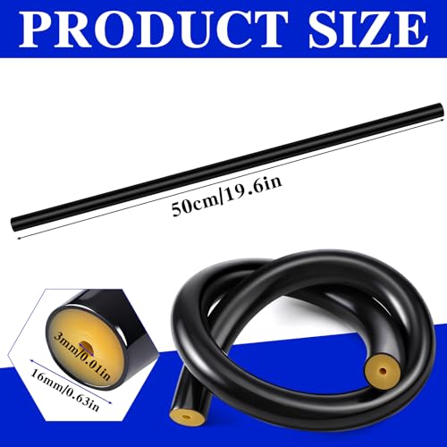 Pangda Fishing Gun Elastic Tube Speargun Band Hose- 1 Pack Natural Latex, 19.7" Long, 0.63" OD & 0.12" ID for Freshwater & Saltwater - color: Black