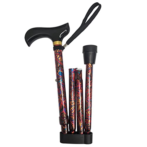 PCP Folding Canes - color: Paisley (Derby Handle)