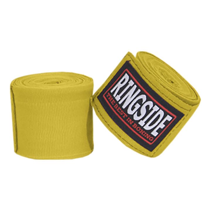 RingsideBoxing Handwraps - color: Gold, size: 1 Pair