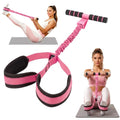 Pedal Resistance Band with Handle, 2026 Upgraded Durable Women Exercise Bands for Core Abs, Full Body Workout Equipment for Home Gym, Pilates, Physical Therapy