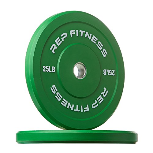 REP Color Bumper Plates LB Olympic Barbell Weights – Rubber Training Discs for Home Gym Strength Lifting, Low Bounce Durable, Weight Pairs & Sets 10 15 25 35 45 Pound Options - color: G. 160lb Color Set