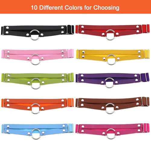 Adjustable O-ring Leg Garter, Elastic Thigh Garters Belt for Women, 1 Pair - color: Orange