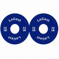 Logest Change Weight Plates 0.50LB 1.25LB 2.5LB 5LB Set Weight Plates for Olympic Bars Perfect for Strength Training Weight Plates Exercise Balance Increase Fractional Plate Olympic Bumper Plates - color: Blue - 2.5 LB Pair