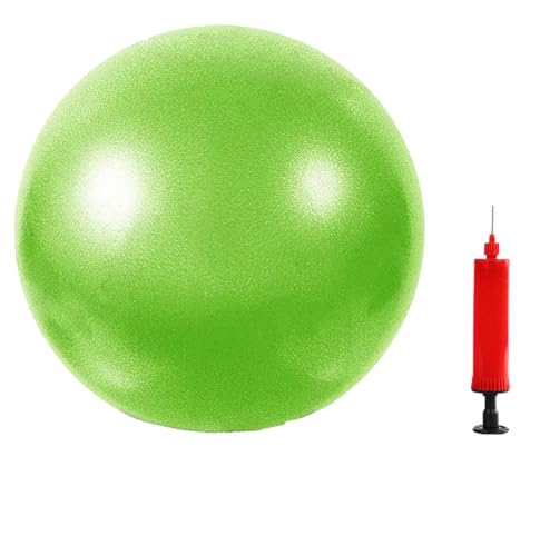 6 Inch Mini Exercise Pilates Yoga Ball, Stability Ball for Yoga, Barre, Training and Physical Therapy- Improves Balance with Inflate Pump(Pink) - color: Green, size: 6 Inch