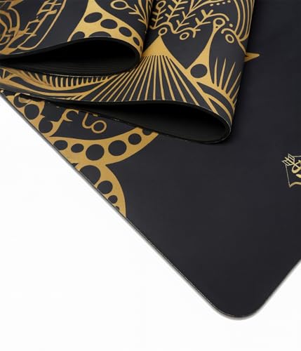 Shakti Warrior Sahasrara Yoga Mat - Artist Designed, Premium Printed mats, Non Slip, Great for Regular & Hot Yoga, Pilates and Workout (72 inch x 24 inch x 6mm Thick)