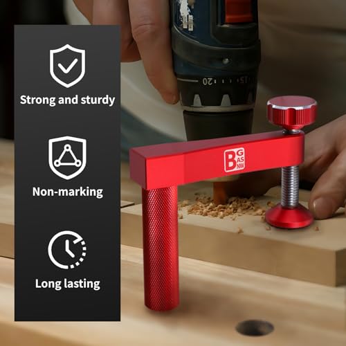 Bench Dog Clamp, 3/4 inch（19mm) Sturdy & Non-marking Bench Dogs Hole Clamp Woodworking Dog Holes Workbench Accessories for Woodworking Clamps Hand Tools - style: Bench Dog Clamps