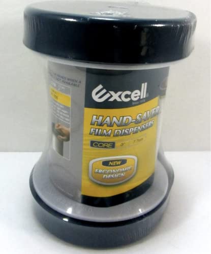 Excell SF-755 Stretch Film Dispenser Wrappers (3"Core), Hand Saver Stretch Film Dispenser, Use for Office, Home, Stores and Warehouses | Hand Saver, Use for Office, Home, Stores and Warehouses
