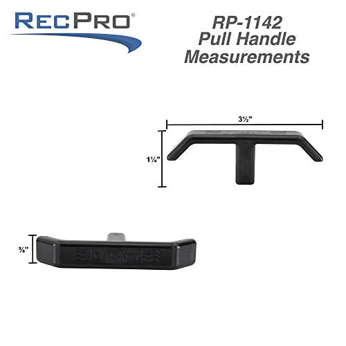 RecPro RV Waste Valve Handle Replacement | Replacement Handle for Waste Valve Extension Rod | Black | Made in USA