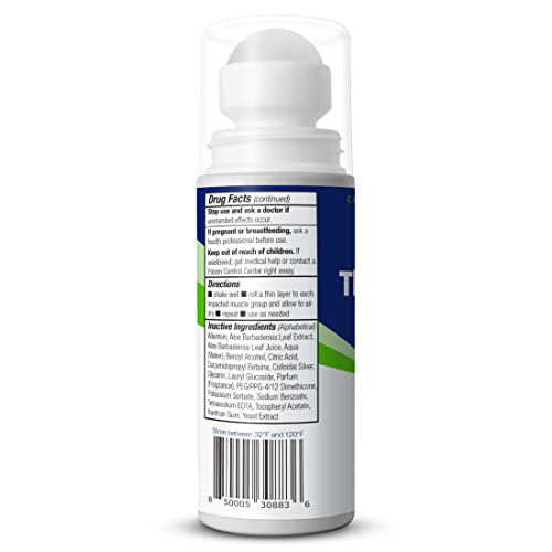 Theraworx Relief for Muscle Cramps Roll-On Fast-Acting Muscle Spasm, Leg Soreness with Magnesium Sulfate - 2.5 oz - 1 Count - size: 2.5 Ounce (Pack of 1)