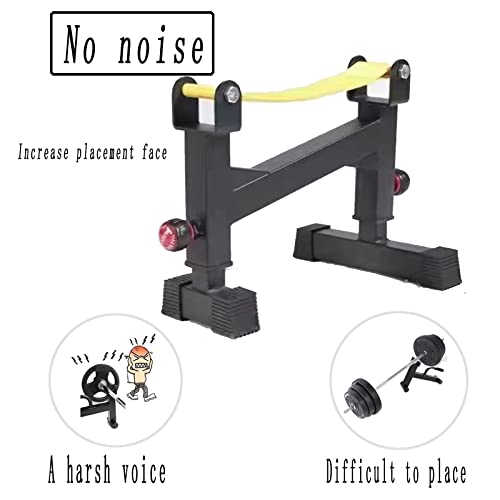 Quiet Deadlift Barbell Elevation Stand:2 Stand,Height Adjustable