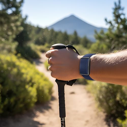 DADO Breathable Nylon Replacement Watch Band Compatible with Polar Loop – Lightweight, Ideal for All Weather Use Sport Strap with Adjustable Hook & Loop Closure - color: Ocean Blue
